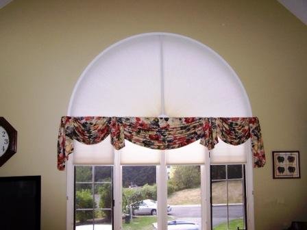 Curtains Ideas curtains for half moon windows : Arched Window Treatments, ADJUST-A-VIEW Moveable Arches by Omega ...